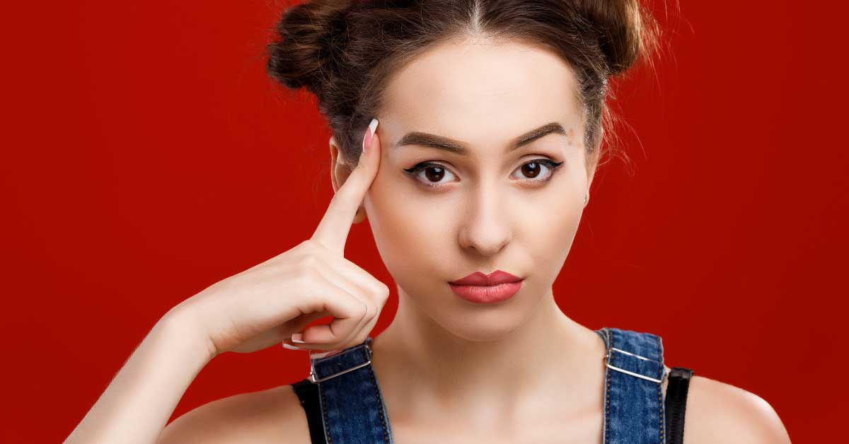 akne na slepoočnicama